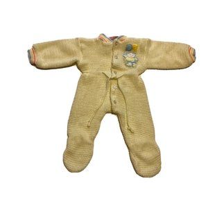 Vintage Knit Baby One-Piece 0-6 Months Childwise Sweater Jumper Crochet Knitted
